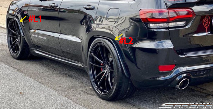 2011-2021 Jeep Grand Cherokee Fender Flares