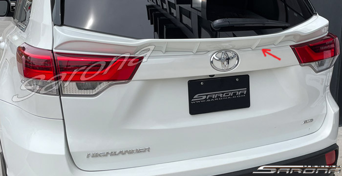 2014-2019 Toyota Highlander Trunk Wing 2014-2019 Toyota Highlander Trunk Wing