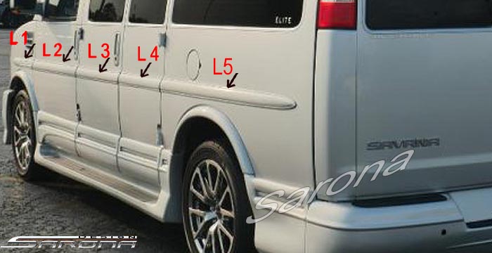 2003-2025 Chevrolet Express Van Body Side Molding