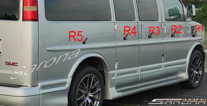 2003-2025 Chevrolet Express Van Body Side Molding