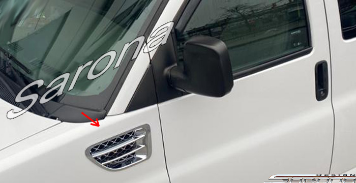 1996-2024 Chevrolet Express Van Side Vents 1996-2024 Chevrolet Express Van Side Vents