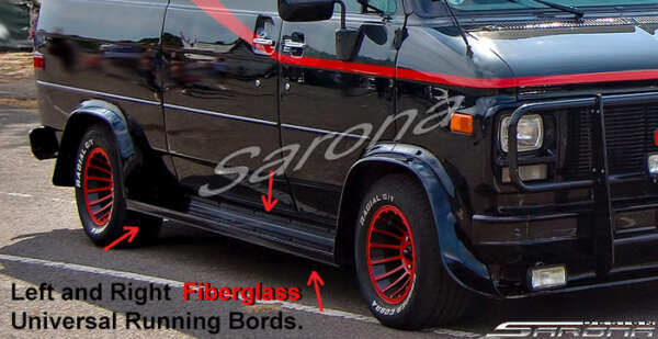 1970-1995 Chevrolet G-Series Van (G10/G20/G30) Running Boards