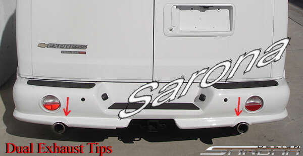 1996-2025 Chevrolet Express Van Rear Bumper