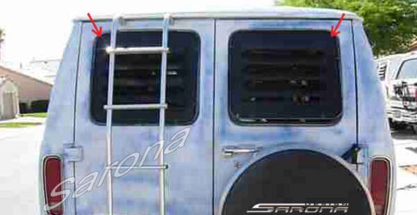 1975-1991 Ford Econoline Van Rear Louvers
