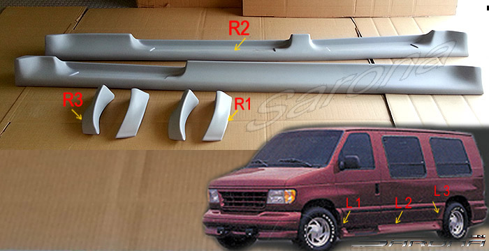 1992-2014 Ford Econoline Van Running Boards