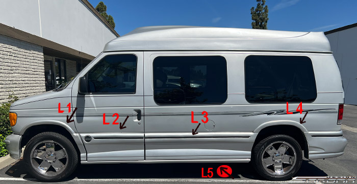 1992-2007 Ford Econoline Van Side Skirts