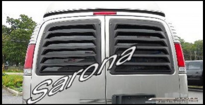 1996-2025 GMC Savanna Van Rear Louvers 1996-2025 GMC Savanna Van Rear Louvers