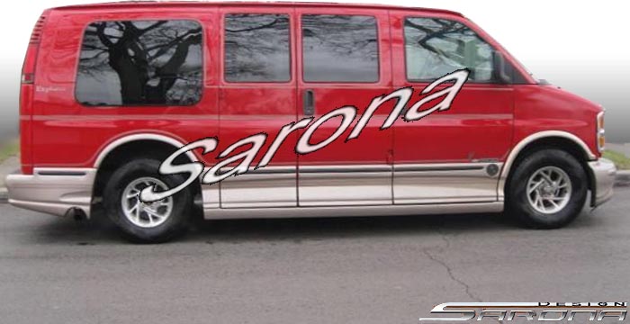 1996-2002 GMC Savanna Van Side Skirts