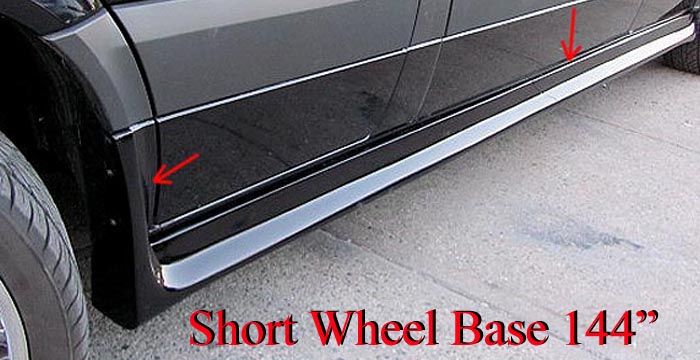 2007-2018 Mercedes-Benz Sprinter Side Skirts