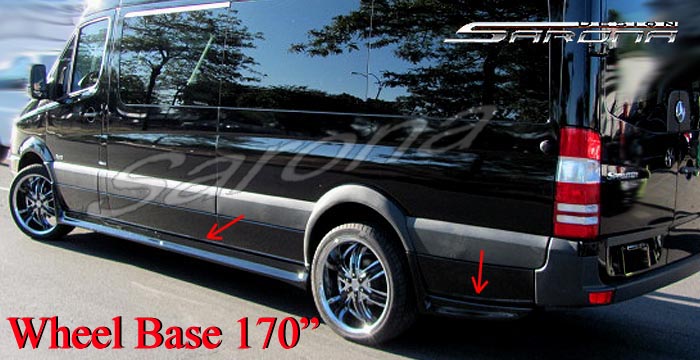 2019-2025 Mercedes-Benz Sprinter Side Skirts