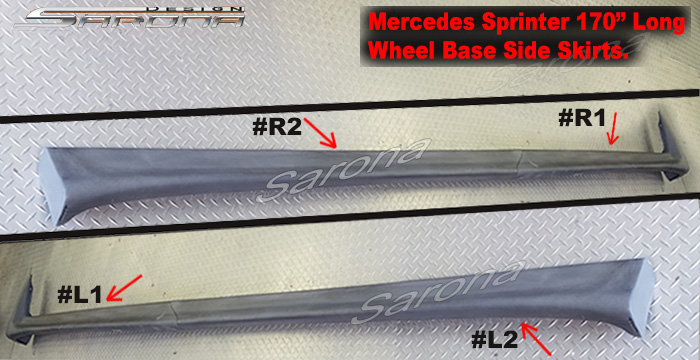 2019-2025 Mercedes-Benz Sprinter Side Skirts
