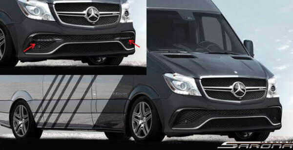 2014-2018 Mercedes-Benz Sprinter Front Bumper 2014-2018 Mercedes-Benz Sprinter Front Bumper