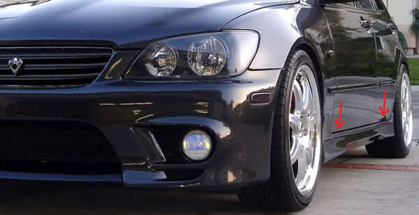 2000-2005 Lexus IS300 Side Skirts