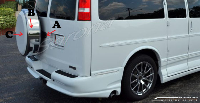 1996-2024 Chevrolet Express Van Tire Cover 1996-2024 Chevrolet Express Van Tire Cover