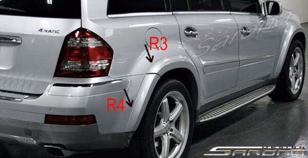 2006-2009 Mercedes-Benz GL Fender Flares