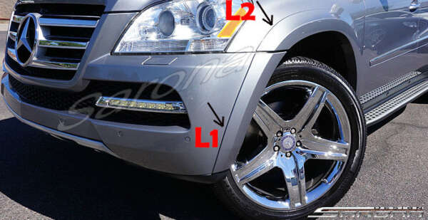 2010-2012 Mercedes-Benz GL Fender Flares