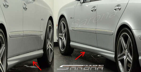 2003-2009 Mercedes-Benz E Class Side Skirts