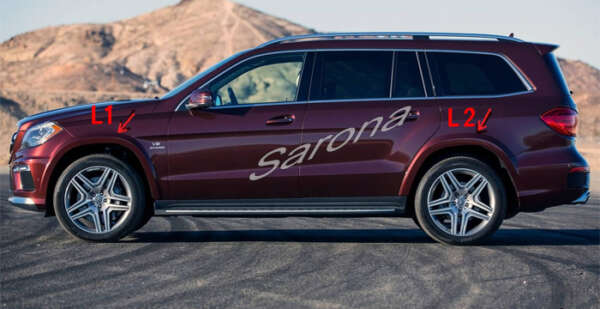 2013-2016 Mercedes-Benz GL Fender Flares