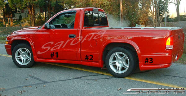 1997-2003 Dodge Dakota Side Skirts