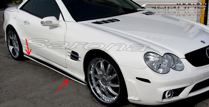 2003-2012 Mercedes-Benz SL Side Skirts 2003-2012 Mercedes-Benz SL Side Skirts