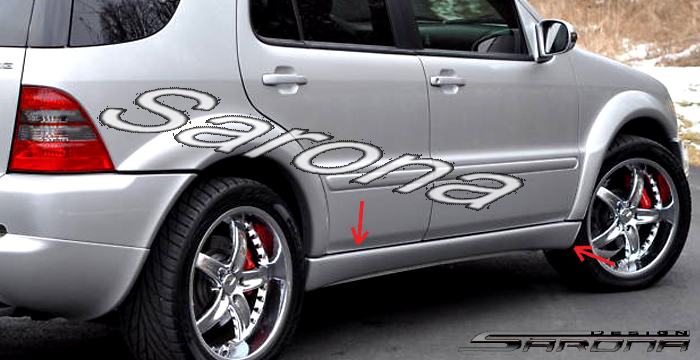 1998-2005 Mercedes-Benz ML Side Skirts