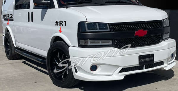 2003-2026 GMC Savanna Van Fender Flares 2003-2026 GMC Savanna Van Fender Flares