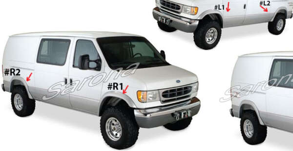 1992-2014 Ford Econoline Van Fender Flares 1992-2014 Ford Econoline Van Fender Flares
