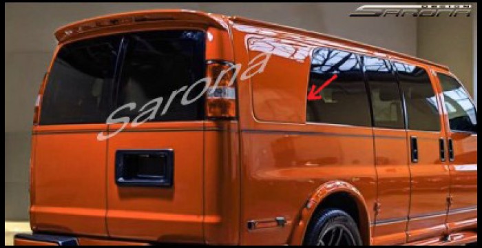 2003-2026 Chevrolet Express Van Side Louvers 2003-2026 Chevrolet Express Van Side Louvers