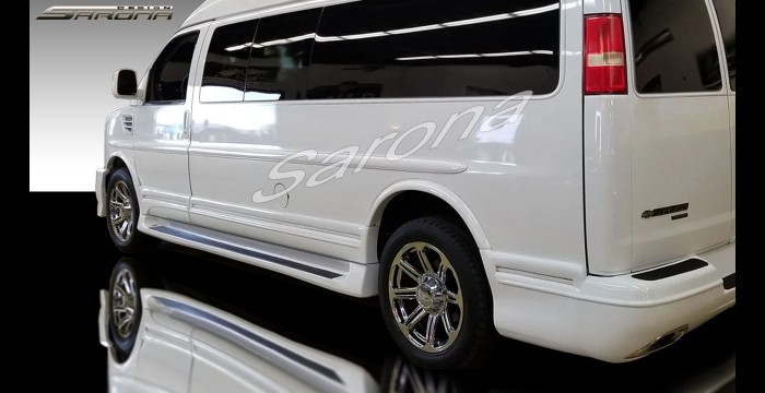 2003-2026 GMC Savanna Van Side Skirts 2003-2026 GMC Savanna Van Side Skirts