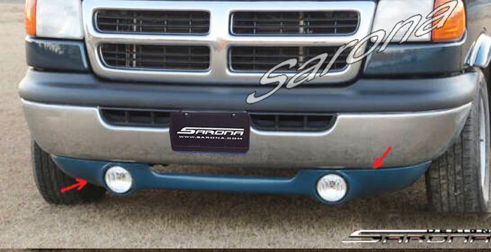1998-2003 Dodge Van Front Add-On 1998-2003 Dodge Van Front Add-On